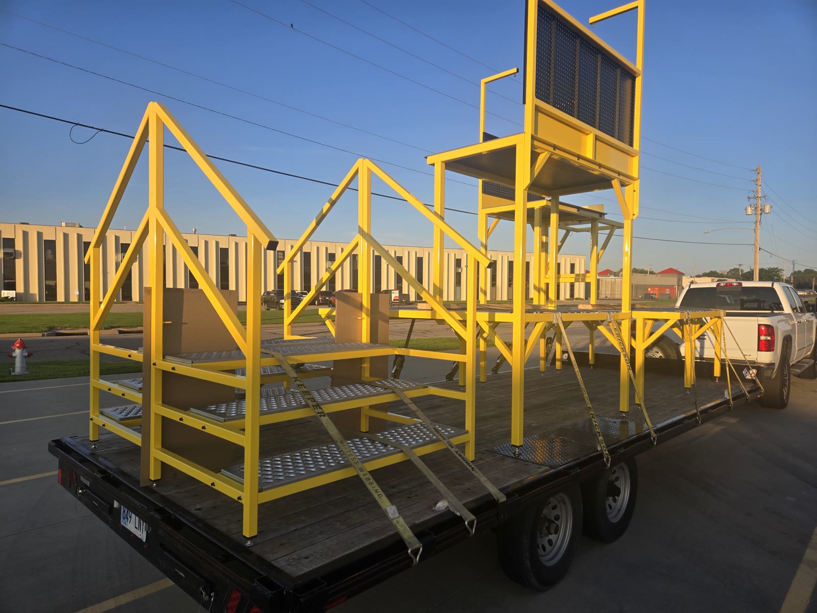 OSHA crossover stairs and platform ready to ship